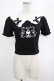 画像1: DARK IN LOVE / Black lolita two little bears doll top XS ブラック H-25-02-23-056-PU-TO-KB-ZH (1)