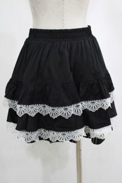 画像3: DARK IN LOVE / Black lolita white bow contrast mini skirt S-M ブラック H-25-02-23-060-PU-SK-KB-ZH