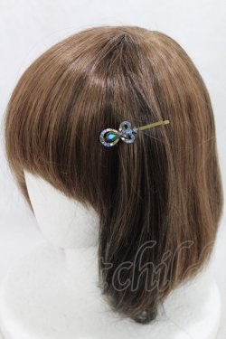 画像1: Michal Negrin / ヘアピン  ゴールド×ブルー H-25-02-23-2013-LO-AC-KB-ZH