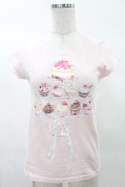 画像1: MILK / カップケーキキャンドルTee  ピンク H-25-02-23-2034-ML-TO-KB-ZH