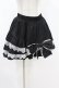 画像1: DARK IN LOVE / Black lolita white bow contrast mini skirt S-M ブラック H-25-02-24-1006-PU-SK-KB-ZH (1)