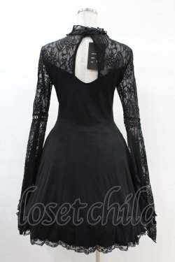 画像2: DARK IN LOVE / Elegant gothic lace up lacey knitted M ブラック H-25-02-24-1022-PU-OP-KB-ZH