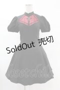 DARK IN LOVE / Gothic doll lace red in black dress XS ブラック×レッド H-25-02-24-1025-PU-OP-KB-OS