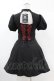 画像2: DARK IN LOVE / Gothic doll lace red in black dress XS ブラック×レッド H-25-02-24-1026-PU-OP-KB-ZH (2)