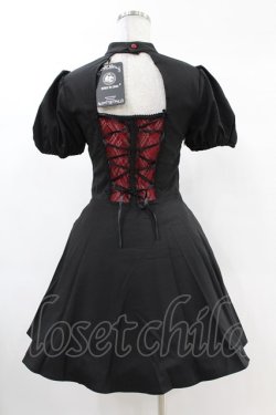 画像2: DARK IN LOVE / Gothic doll lace red in black dress XS ブラック×レッド H-25-02-24-1027-PU-OP-KB-ZH