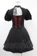 画像2: DARK IN LOVE / Gothic doll lace red in black dress XS ブラック×レッド H-25-02-24-1027-PU-OP-KB-ZH (2)