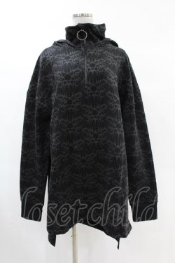 画像1: KILL STAR / Cyborg Cell Oversized Hoodie L ブラック H-25-02-24-1039-SL-TO-KB-ZH