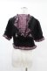 画像2: DARK IN LOVE / Gothic lolita pink plaid cat ear hoody cape XL ブラック×ピンク H-25-02-24-1044-PU-TO-KB-ZH (2)