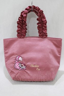 画像1: Maison de FLEUR / Cheshire Cat/フリルハンドルトートバッグ  ダークピンク H-25-02-24-057-LO-BG-NS-ZH