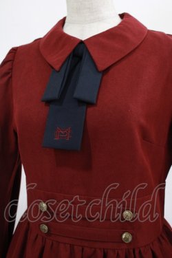 画像4: Maison de FLEUR Petite Robe canone / 歩みを止めないワンピース M BORDEAUX H-25-02-24-009-EL-OP-NS-ZH