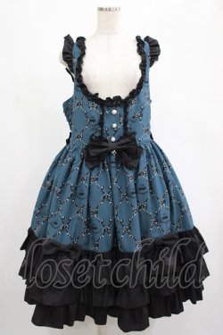 画像1: metamorphose / 【プラスサイズ】Dressy Ribbon フリルジャンパースカート プラスサイズ  H-25-02-24-012-ME-OP-NS-ZH