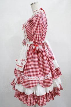 画像2: Angelic Pretty / Heart CafeワンピースSet Free レッド H-25-02-24-002-AP-OP-NS-ZH