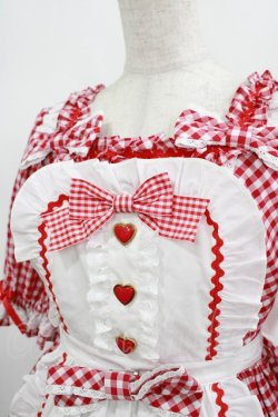 画像4: Angelic Pretty / Heart CafeワンピースSet Free レッド H-25-02-24-002-AP-OP-NS-ZH