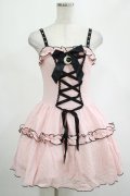 DARK IN LOVE / Pink doll moon strap dress XS ピンク H-25-02-25-028-PU-OP-KB-ZH