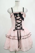 DARK IN LOVE / Pink doll moon strap dress XS ピンク H-25-02-25-029-PU-OP-KB-ZH