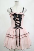 DARK IN LOVE / Pink doll moon strap dress XS ピンク H-25-02-25-030-PU-OP-KB-ZI