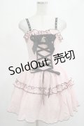 DARK IN LOVE / Pink doll moon strap dress XS ピンク H-25-02-25-032-PU-OP-KB-OS