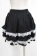 画像3: DARK IN LOVE / Black lolita white bow contrast mini skirt S-M ブラック H-25-02-25-048-PU-SK-KB-ZH (3)