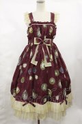 metamorphose / Vintage cameoハイウエストジャンパースカート サイズ1（通常サイズ） シャルマンルージュ(Bordeaux) H-25-02-25-1002-ME-OP-NS-ZH