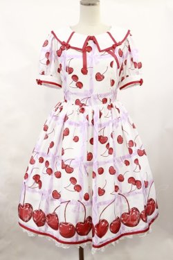 画像1: Angelic Pretty / Charming Cherryワンピース Free オフ H-25-02-25-1014-AP-OP-NS-ZH