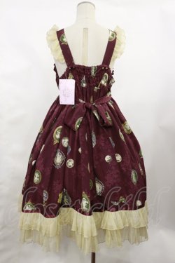 画像3: metamorphose / Vintage cameoハイウエストジャンパースカート サイズ1（通常サイズ） シャルマンルージュ(Bordeaux) H-25-02-25-1002-ME-OP-NS-ZH