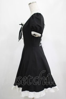 画像2: DARK IN LOVE / Magic doll black white rebel dress XS ブラック H-25-02-25-010-PU-OP-KB-ZH