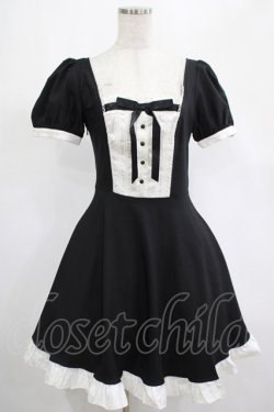 画像1: DARK IN LOVE / Magic doll black white rebel dress S ブラック H-25-02-25-012-PU-OP-KB-ZH