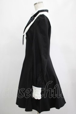 画像2: DARK IN LOVE / Gothic lolita black and white bow neck dress L ブラック H-25-02-25-014-PU-OP-KB-ZH