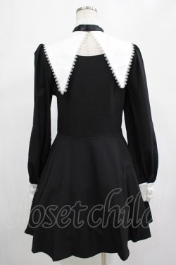 画像3: DARK IN LOVE / Gothic lolita black and white bow neck dress L ブラック H-25-02-25-014-PU-OP-KB-ZH