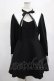 画像1: DARK IN LOVE / Gothic lolita black and white bow neck dress L ブラック H-25-02-25-016-PU-OP-KB-ZH (1)