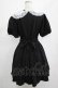 画像3: DARK IN LOVE / Alice in Wonderland contrast collar dress L ブラック H-25-02-25-024-PU-OP-KB-ZH (3)