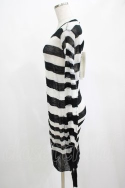 画像2: PUNK RAVE / Insanity striped sweater Free ホワイト H-25-02-26-057-PU-TO-KB-ZH