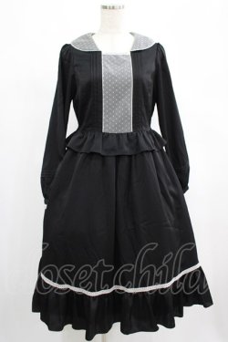 画像1: Melody BasKet / Lilibet dress M ブラック H-25-02-26-024-LO-OP-KB-ZH