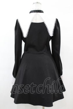 画像2: DARK IN LOVE / Gothic lolita black and white bow neck dress M ブラック H-25-02-27-1035-PU-OP-KB-ZH