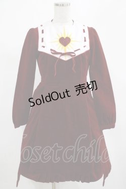 画像1: PAMEO POSE / SACRED HEART DRESS Free BORDEAUX H-25-02-28-025-GO-OP-NS-ZH