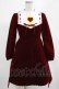 画像1: PAMEO POSE / SACRED HEART DRESS Free BORDEAUX H-25-02-28-025-GO-OP-NS-ZH (1)