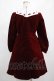 画像3: PAMEO POSE / SACRED HEART DRESS Free BORDEAUX H-25-02-28-025-GO-OP-NS-ZH (3)