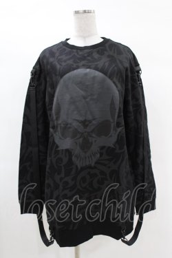 画像1: KILL STAR / DOOM TRIBE SWEAT DRESS S ブラック H-25-02-28-1007-SL-OP-KB-ZH