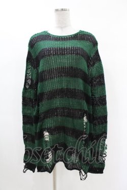 画像1: KILL STAR / Absinthe Knit Sweater S グリーン H-25-02-28-1009-SL-TO-KB-ZY