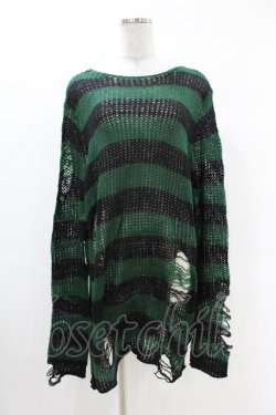 画像1: KILL STAR / Absinthe Knit Sweater S グリーン H-25-02-28-1011-SL-TO-KB-ZH