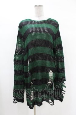 画像1: KILL STAR / Absinthe Knit Sweater S グリーン H-25-02-28-1013-SL-TO-KB-OS