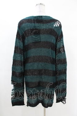 画像2: KILL STAR / Sea Punk Knit Sweater S ブルーグリーン H-25-02-28-1017-SL-TO-KB-ZH