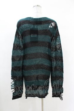 画像2: KILL STAR / Sea Punk Knit Sweater S ブルーグリーン H-25-02-28-1019-SL-TO-KB-ZH