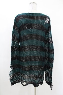 画像2: KILL STAR / Sea Punk Knit Sweater S ブルーグリーン H-25-02-28-1020-SL-TO-KB-ZY