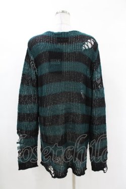 画像2: KILL STAR / Sea Punk Knit Sweater S ブルーグリーン H-25-02-28-1022-SL-TO-KB-ZH