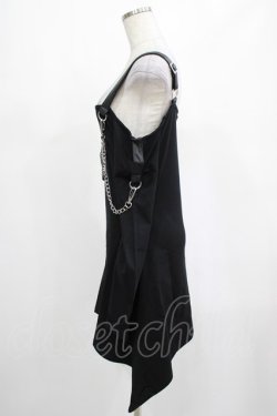 画像2: KILL STAR / Pleasure & Chain Dress S 黒 H-25-03-01-008-SL-OP-KB-ZH