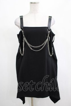 画像1: KILL STAR / Pleasure & Chain Dress S 黒 H-25-03-01-012-SL-OP-KB-ZH