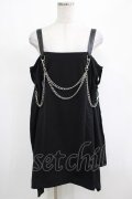 KILL STAR / Pleasure & Chain Dress S 黒 H-25-03-01-016-SL-OP-KB-ZH