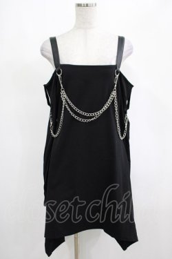 画像1: KILL STAR / Pleasure & Chain Dress M ブラック H-25-03-01-030-SL-OP-KB-ZH