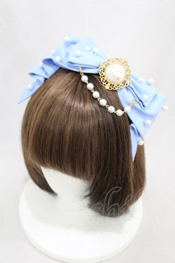 画像1: Angelic Pretty / きまぐれDolly Ribbonカチューシャ  サックス H-25-03-02-1005-AP-AC-NS-ZH